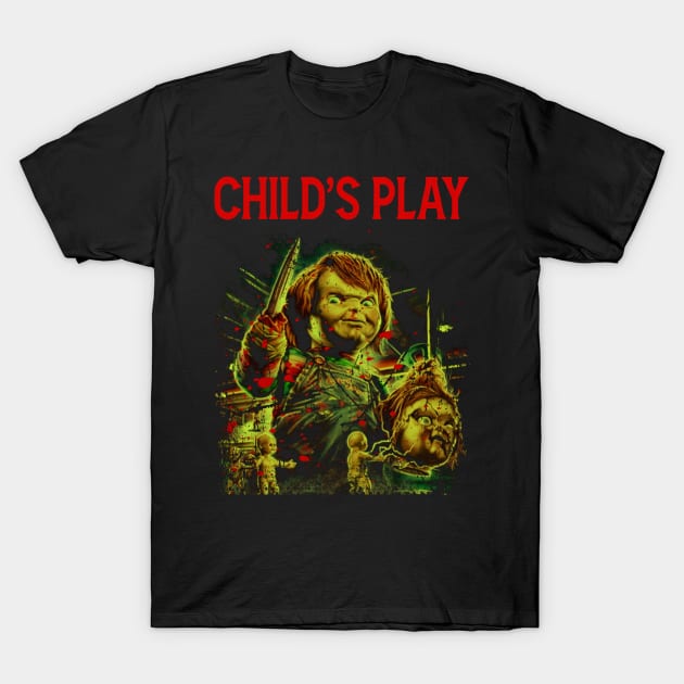 Chucky's Mischief Unleashed Child's Play Movie-Inspired Tee T-Shirt by MilanVerheij Bike